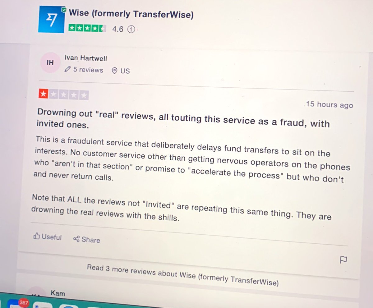 wisely_arthur's tweet photo. €4k seemingly down the drain using @Wise… approaching 10 days since setting up a transfer. They won’t release it, they won’t refund it, they won’t do anything.

Used many times before without complaint, but a closer look into their reviews / Twitter replies suggests big issues. https://t.co/KvUnmHbcQr