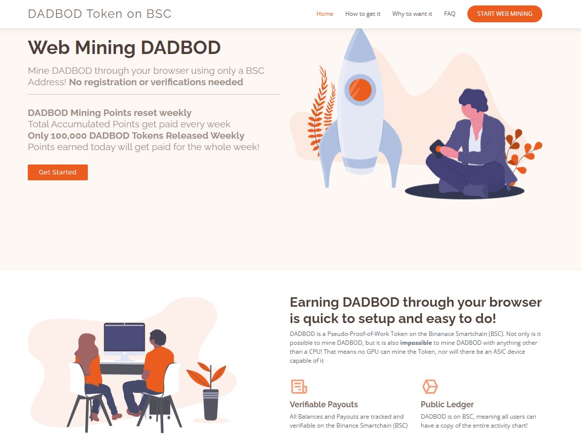 webminingio's tweet photo. @AltCryptoGems https://t.co/a6X9kBxSf1 gives you a way to make your own choices by taking your future into your own hands

Put that idle CPU to use and start mining #CryptoCurrency today for FREE

NO ID VERIFICATION OR ACCOUNT NEEDED - Earn #DADBOD by just using your #BSC Address (same as #ETH) https://t.co/20zVA5Tb1a