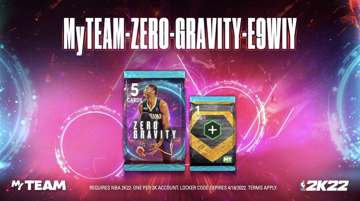 2k22lockercode_'s tweet image. #lockercode #2k22 🚨 Use this code for Zero Gravity Pack or Diamond Shoe Boost.

Available for one week