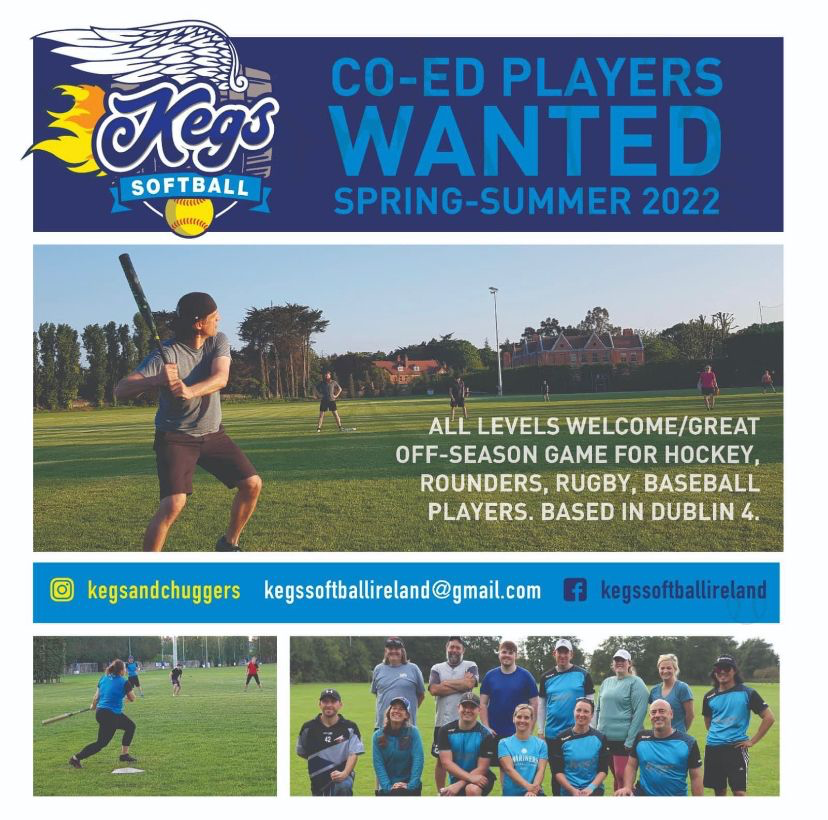#SlatterysD4 is a proud sponsor of Kegs Softball Club ⚾

Are you looking for something to get you out of the house this spring/summer? 

Kegs Softball is looking for CO-Ed players of all levels to join the team right here in Beggar's Bush! 

Email kegssoftballIreland@gmail.com