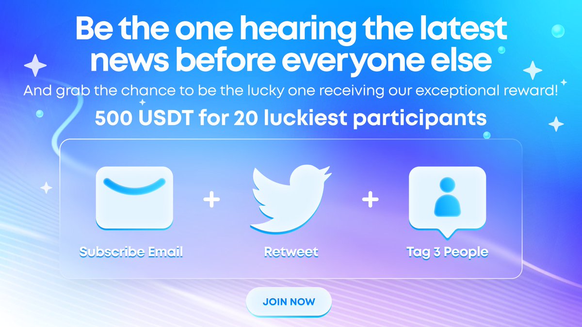 💸Email Subscription Airdrop💸

Welcome gifts will be awarded to the luckiest participants who subscribe to our newsletter for the first time. Please follow these simple steps to join:

1⃣Subscribe email via b.link/newsletter-isa
2⃣Retweet
3⃣Tag 3 friends