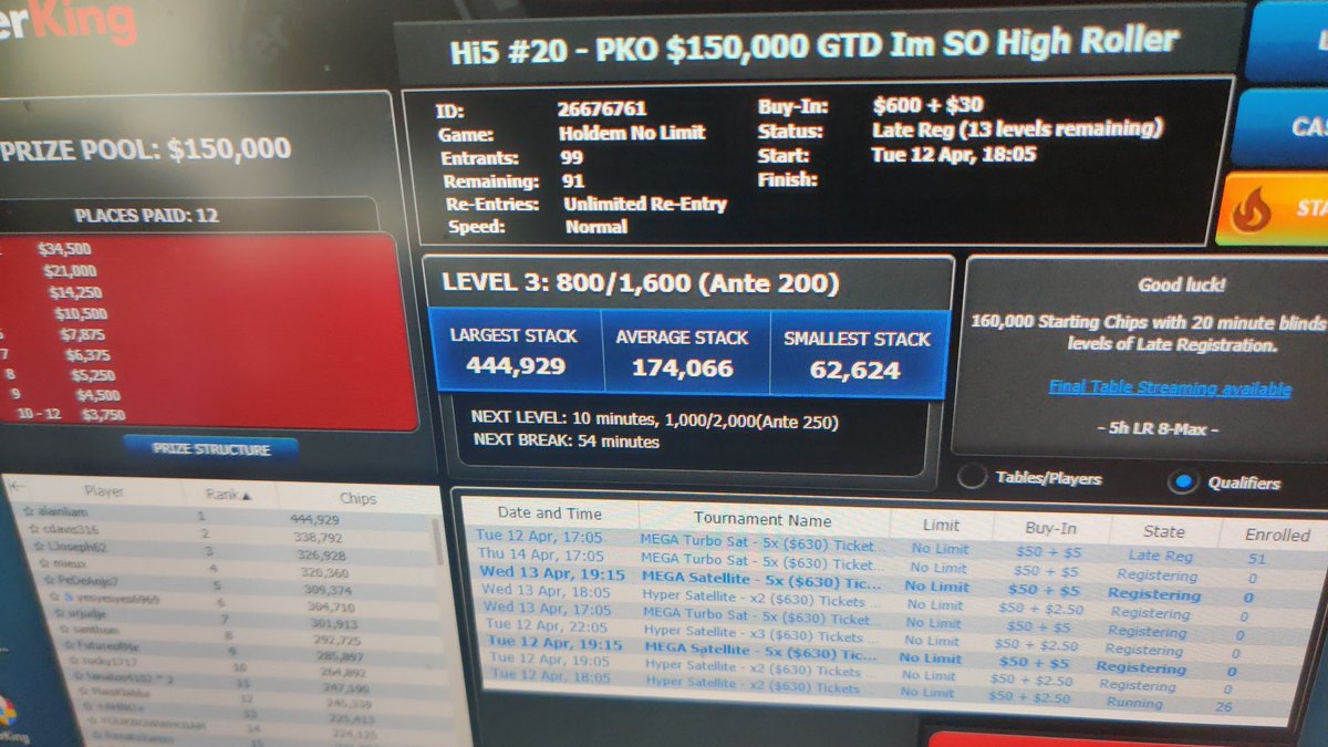 CryptoFary's tweet photo. @ACR_POKER @EnjoyPuntaPoker Hey @ACR_POKER I wonder why a PKO tournament doesn't have any KOs. https://t.co/eQTLHop4xy