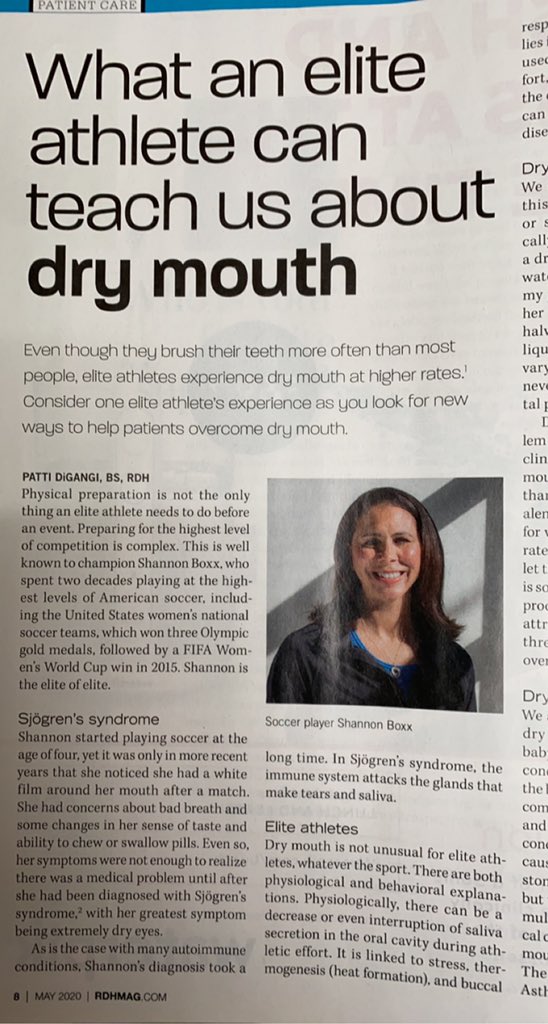 vlatkosdiary's tweet photo. Taking a brief break from my hiatus to share the lovely surprise I got from seeing a very familiar face in my magazine subscription today. The incomparable @ShannonBoxx7 😁

(I work in the dental field, so yes I read articles like this all the time 😂) https://t.co/d3nyTUwFg2