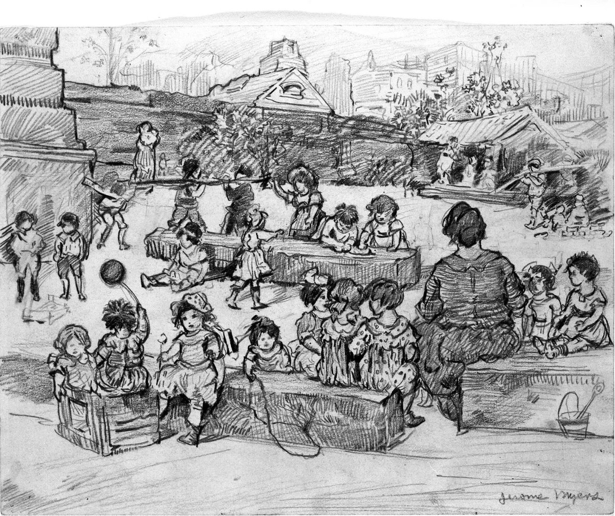 brooklynmuseum's tweet photo. Meet the Museum brings to life the abandon and merriment of a Jerome Myers artwork. May Days are just around the corner and we have spots open in the afternoon!

Beginning 5/1, this program is open to artists ages 2-4 and their adult companions.

🎟️ https://t.co/2UetrXGtVX https://t.co/AGHYPwfyVA