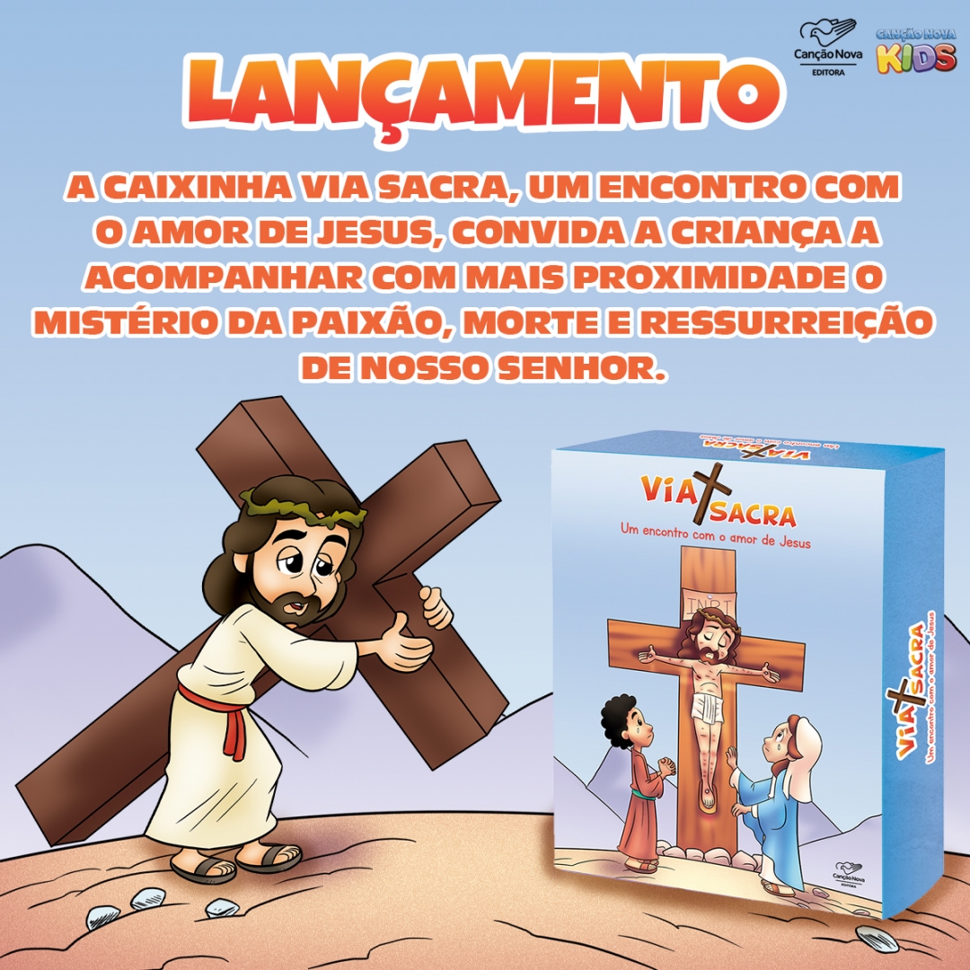 Apresentamos a Caixinha Via Sacra para as Crianças: Um Encontro com o Amor de Jesus 🧒👧✨💜

👉Disponível em: bit.ly/3siNwYy