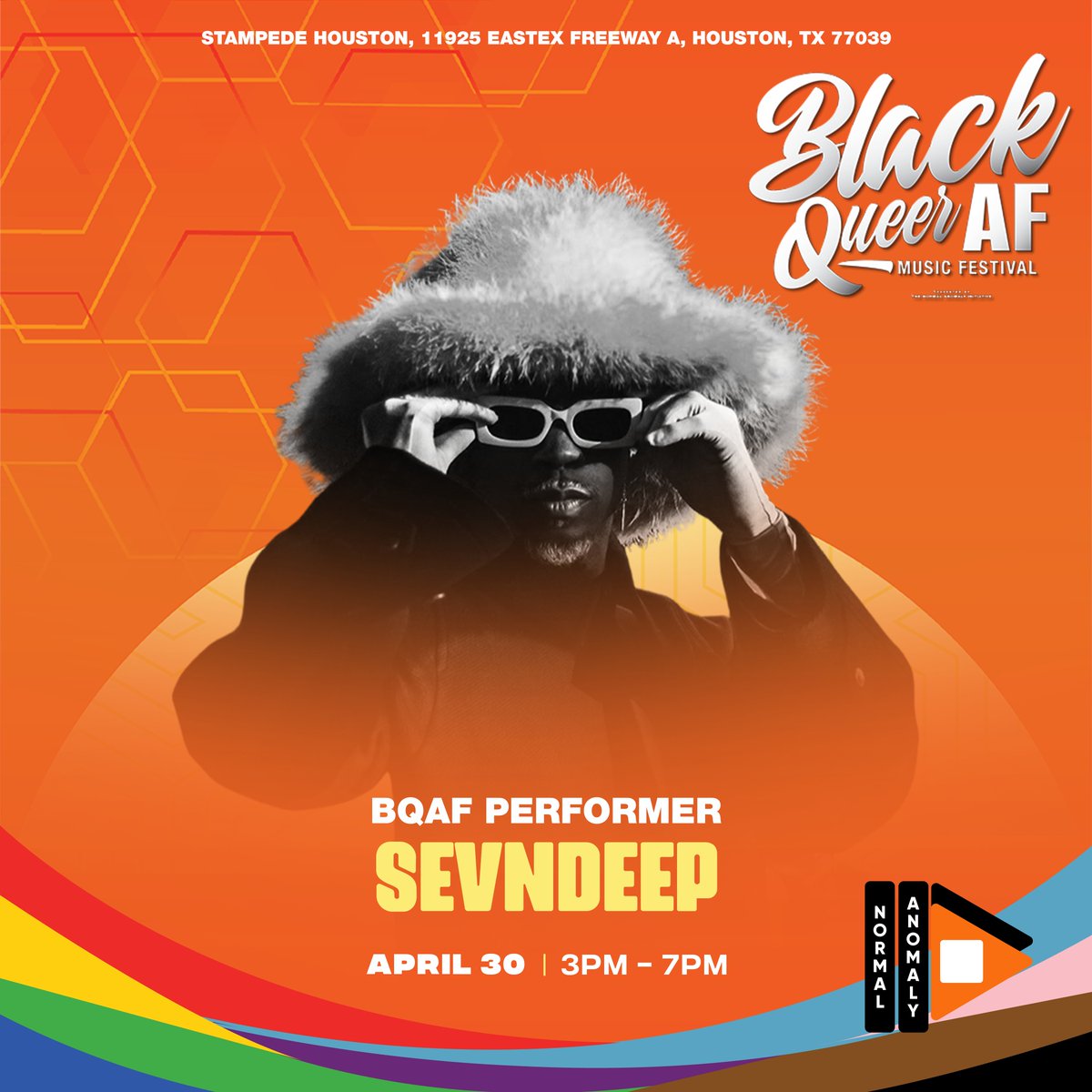 _NormalAnomaly's tweet image. @TheSevndeep is our Man Crush EVERYDAYYYYYYYYYYY!!!
Come see him perform in Houston April 30th for BQAF (we know you wanna move them HIPS!!!)
(thank you to @outsmarthouston for this amazing article)
#SevnDeep #OutsmartMagazine #BQAF #BlackQueerAF #BlackQueerAFMusicFestival
