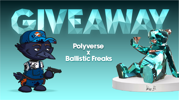 Polyverseart's tweet photo. 🔥 COLLAB GIVEAWAY 🔥

@PolyverseArt x @BallisticFreaks

​🏆 Prizes: 1x #PolyverseNFT 
​                 1x #BallisticFreaksNFT
​
To enter:
• Follow @PolyverseArt &amp; @BallisticFreaks
• Retweet + Like this post
• Tag your 3 friends https://t.co/agYEG8bByA
