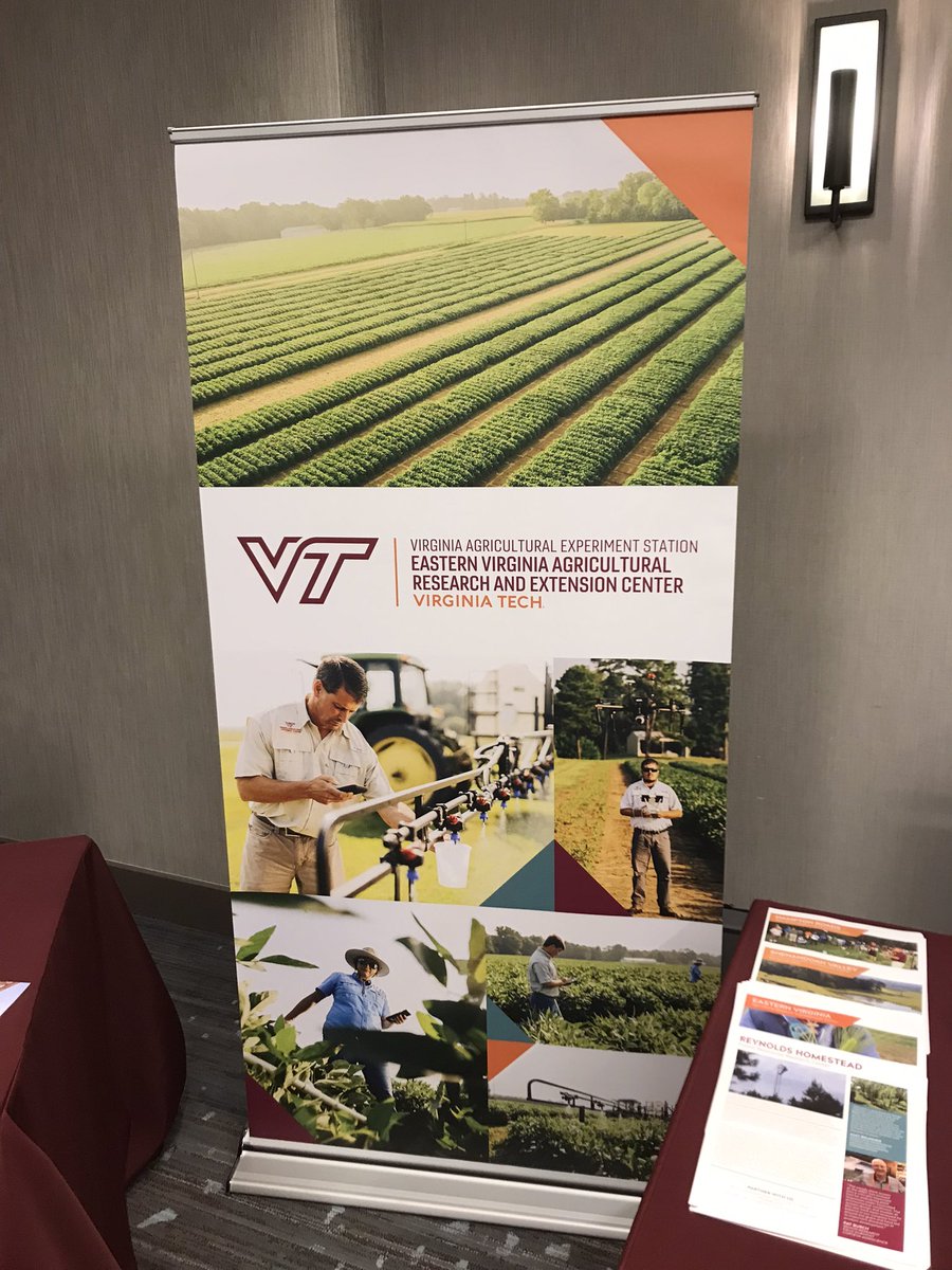 VT_EVAREC's tweet photo. We are here at today’s Agriculture and Natural Resources Summit in Richmond discussing public/private partnership me in Ag Innovation! 
@VTCals 
#VirginiaTechCAIA #SmartFarmInnovationNetwork https://t.co/EuytzVfHp2