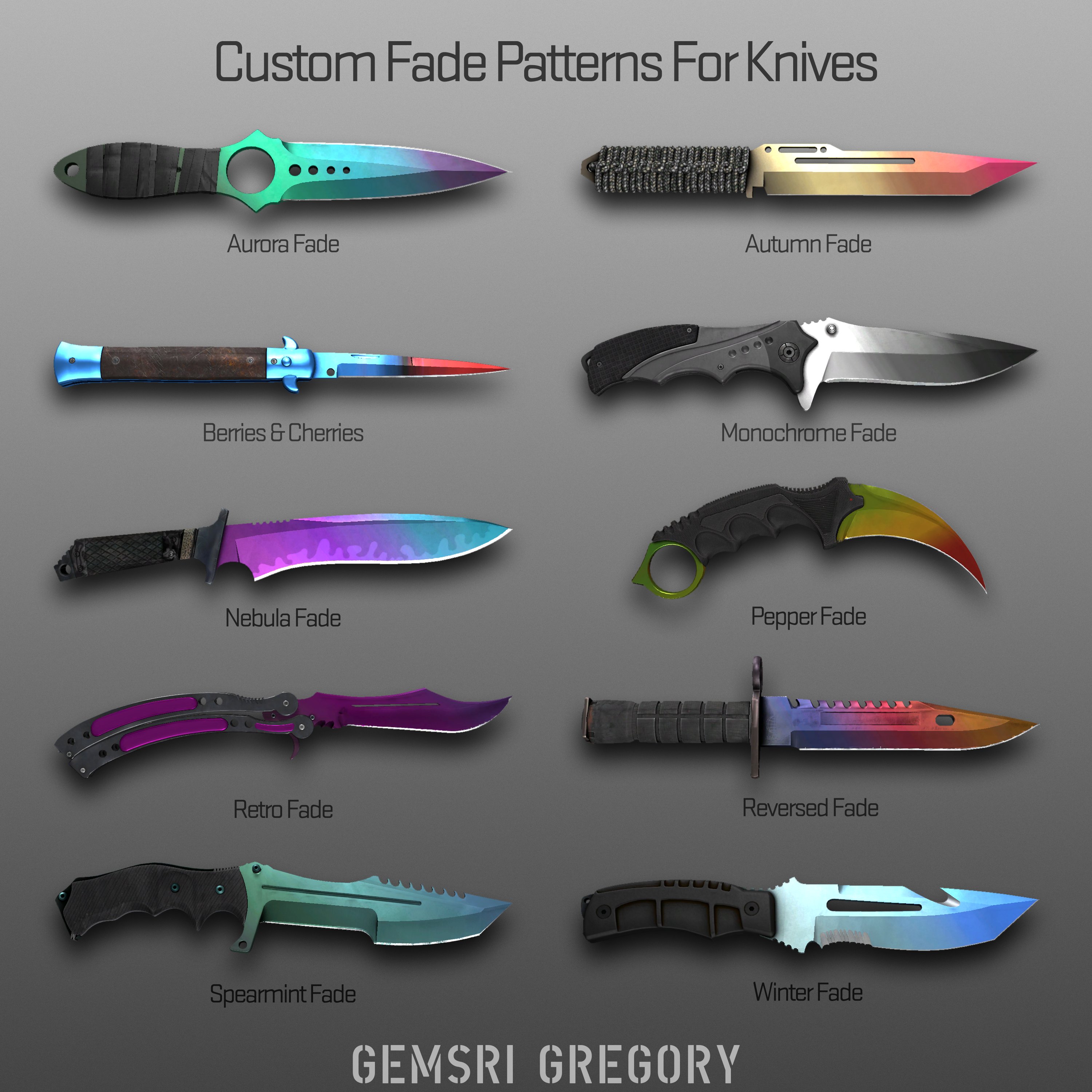 Steam fade knife фото 89