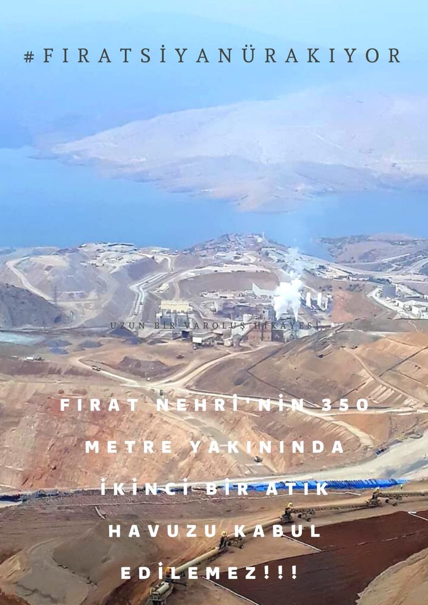 Erzincan İliç'te Çöpler Köyü üzerine kurulan Türkiye' nin ikinci büyük Altın Madeni kapasite artışına giderek katliamı daha da büyütmeye çalışıyor!
#FıratSiyanürAkıyor