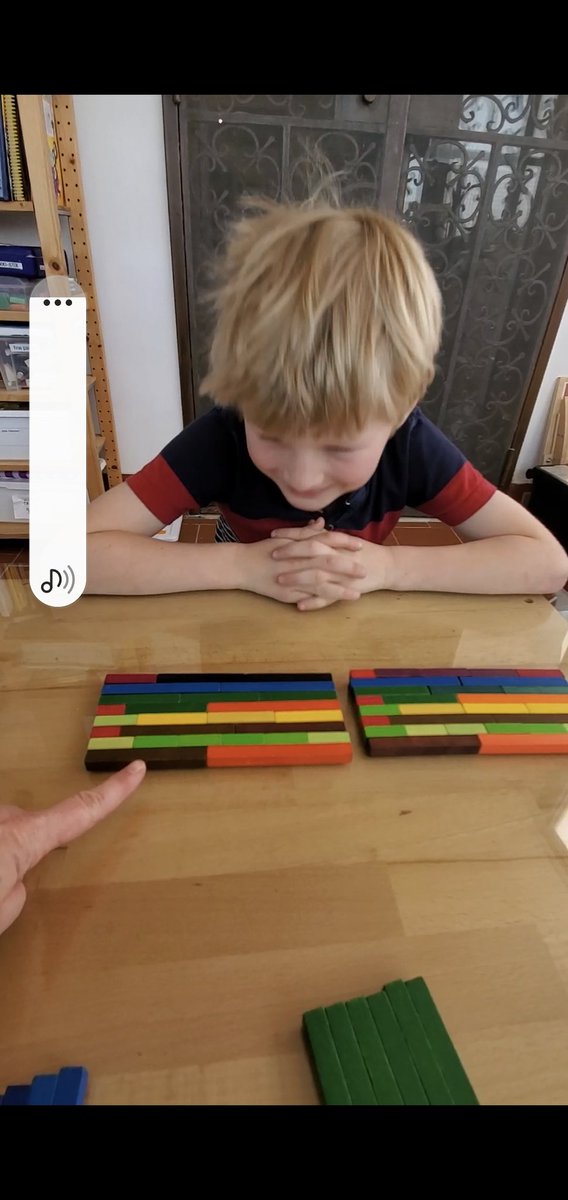 @CuisenaireCo Michael (age 8) learns his times tables and fractions at the same time. #cuisenaire #Maths #mathschat