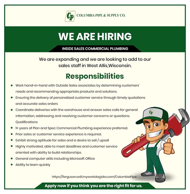 Columbia Pipe & Supply Co. on Twitter "Columbia Pipe & Supply Co. is