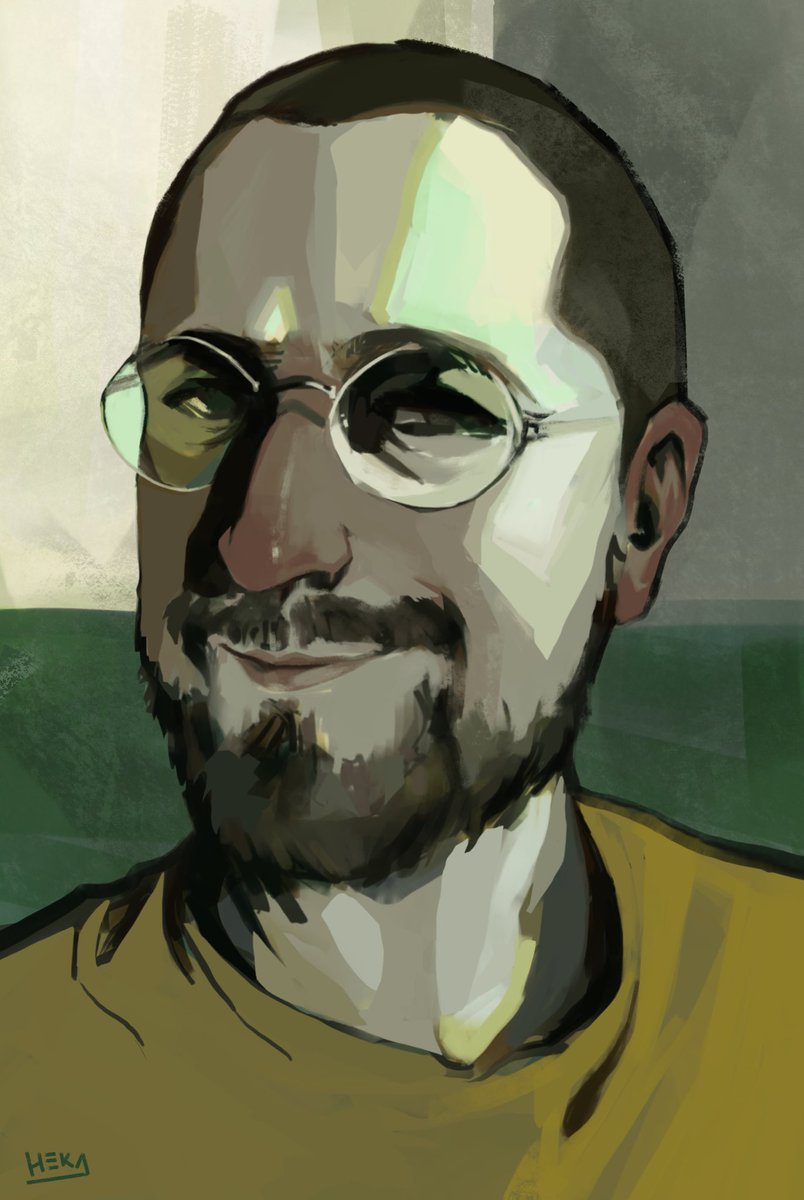 Hekaart's tweet photo. Portrait of da boyf in @discoelysium style https://t.co/iXFfLQU21K