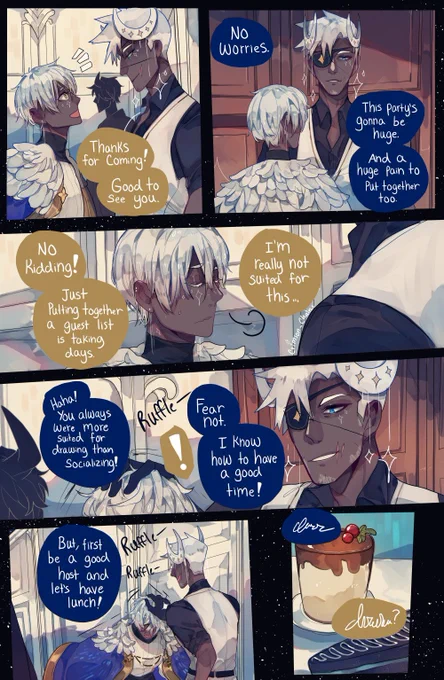 Alcor's here to help with the party!
And also a little catch up time with Polaris ^w^

#StarCrossed 