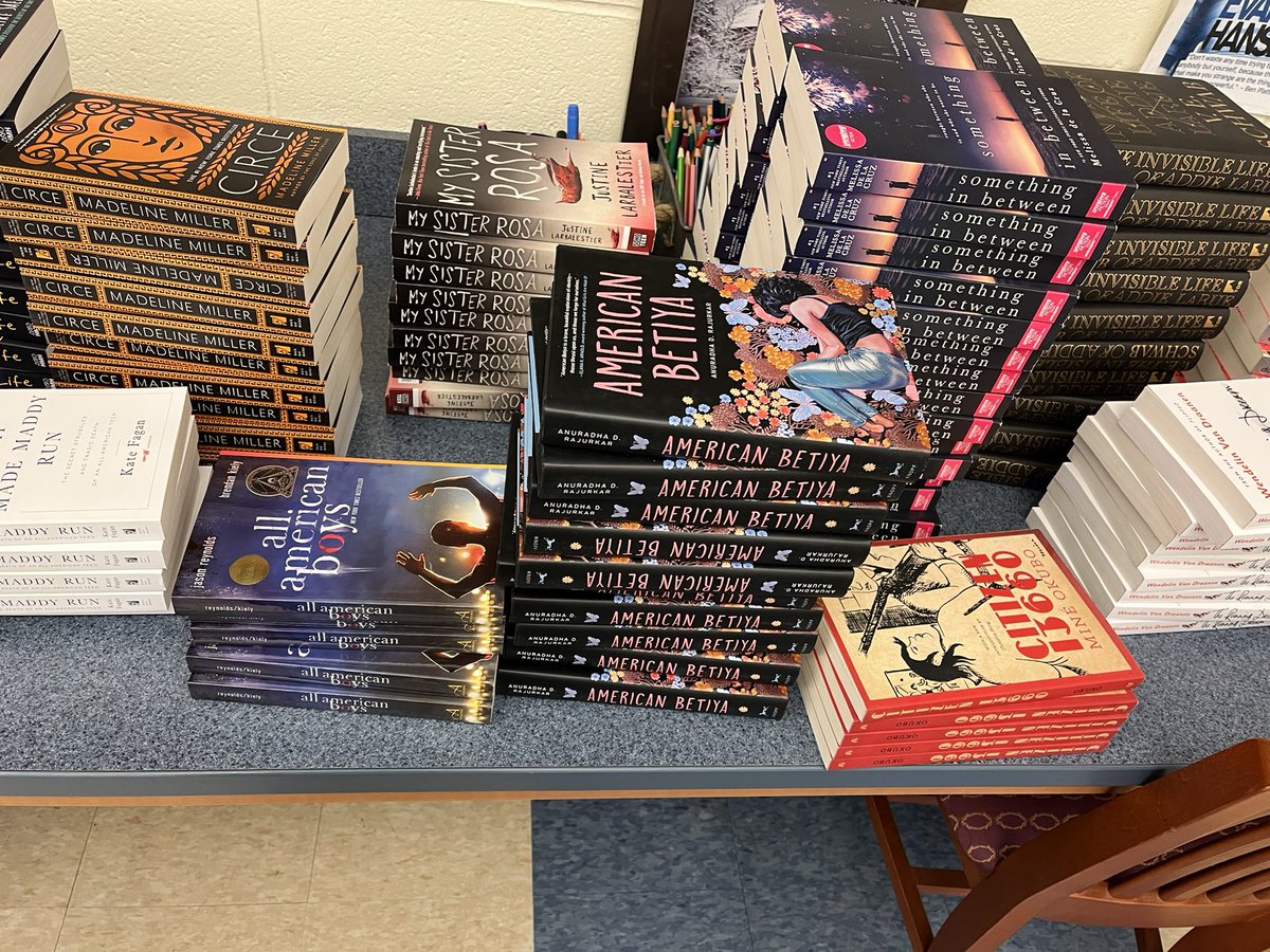 The amazing <a href="/SpartaEducation/">Sparta Education Fnd</a> has granted SHS books that will allow us to offer more diversity in literature! This is only half of them!! So excited! Thank you! We can’t wait to dig in! <a href="/RiversClassroom/">Brent Rivers</a> @tararossi