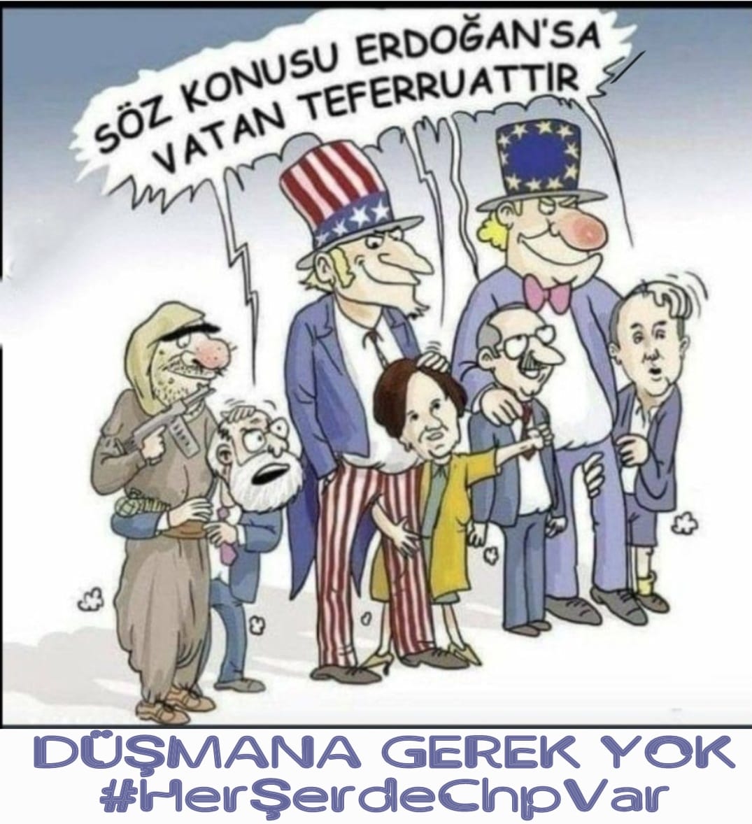 İstanbul'u Ankara'yı almak için Pkk'ya hamile kalanlar ;

Erdoğan gitsin diye kimlere hamile kalmaz..

DÜŞMANA GEREK YOK

#HerŞerdeChpVar