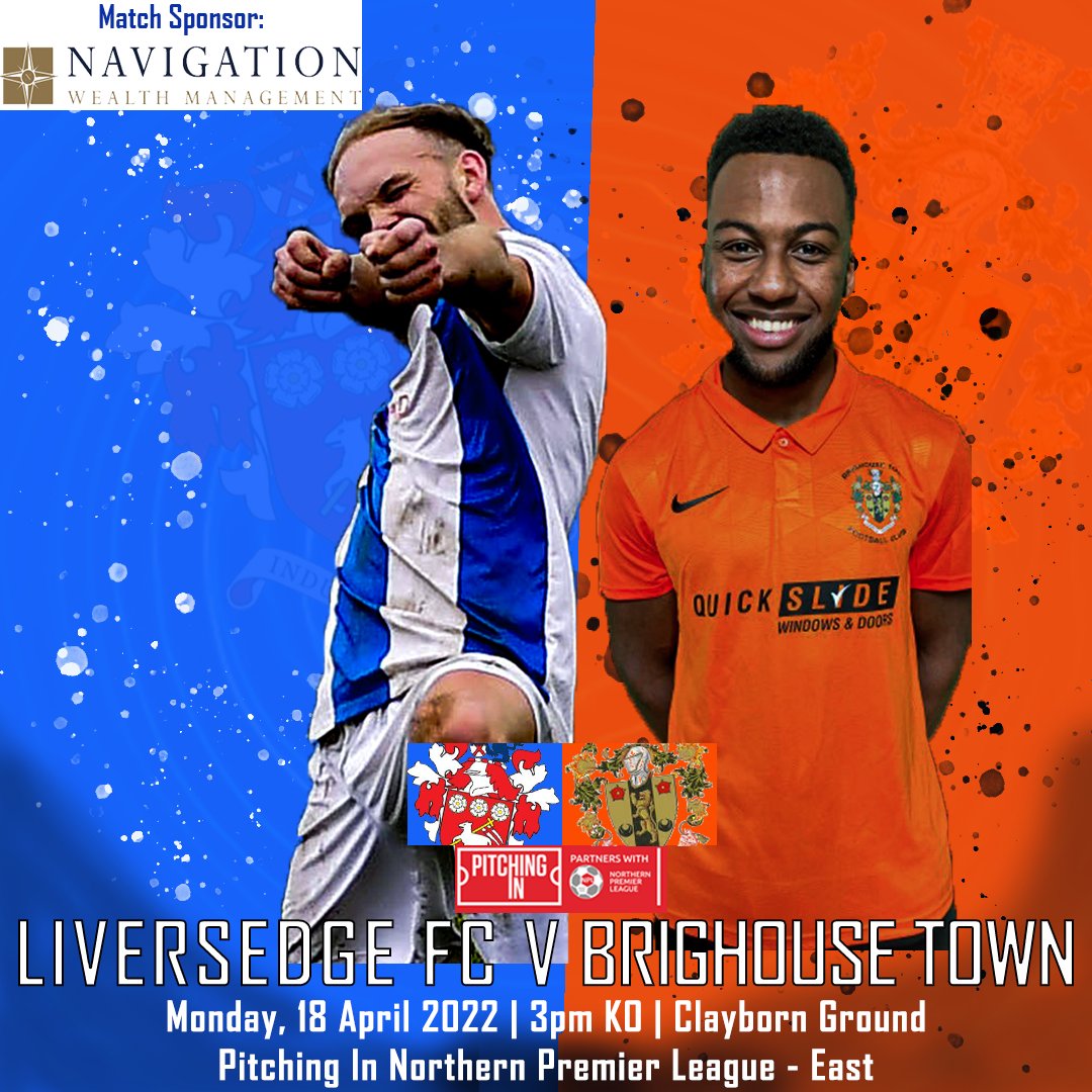 🔜 𝗗𝗲𝗿𝗯𝘆 𝗗𝗮𝘆!

We've got a quick turnaround after Saturday's game into our last home game of the season - an Easter Monday clash with Brighouse Town

🎟️ £6 | £3 | Free (£2 Unaccompanied)
liversedge-fc.ticketlight.co.uk/order/tickets/…

#UpTheSedge