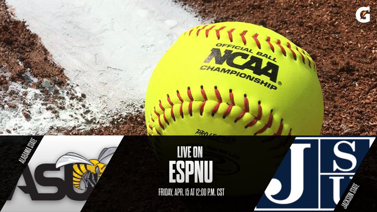 SWAC Softball Upcoming Game: Apr. 15 presented by Gatorade 

Watch: es.pn/34AjruK

#SWACSB