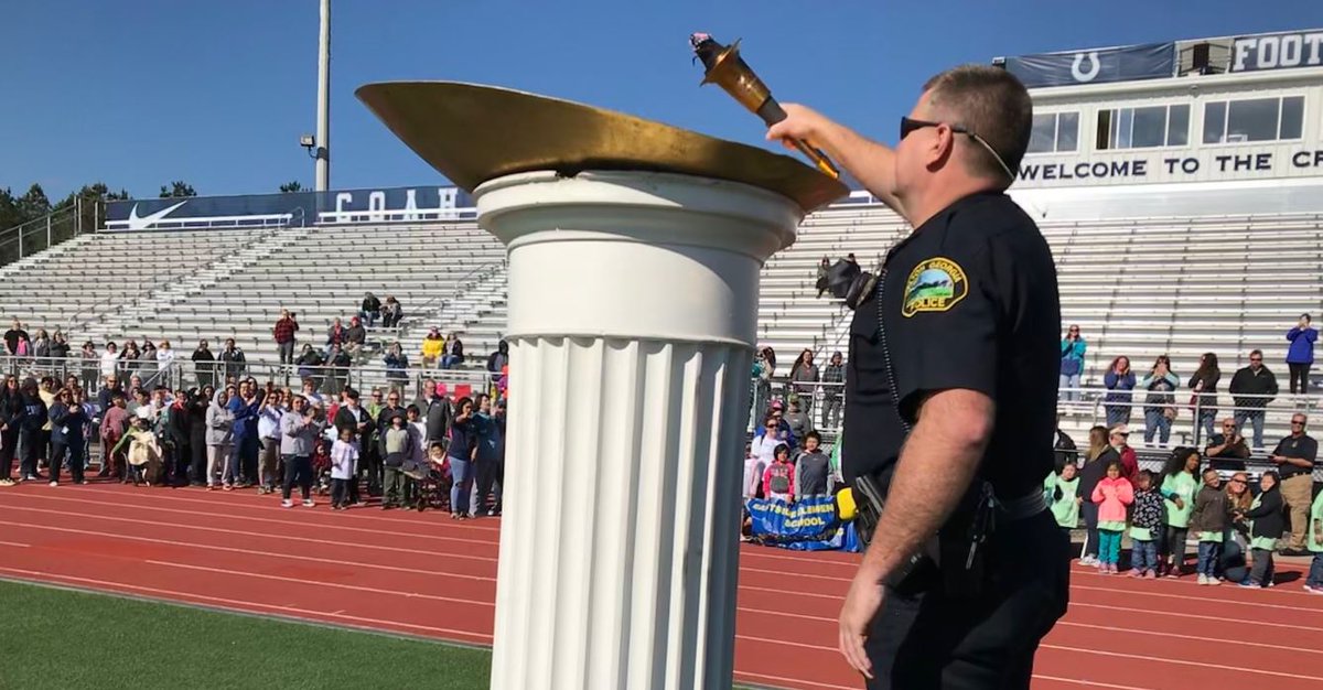 DaltonGaCity's tweet photo. The Special Olympics flame is coming through Dalton next month on its way to Florida for the USA Games. https://t.co/45Lw2bcudk https://t.co/51WeHEh8P0