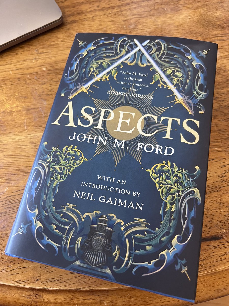 MentalHealthDrs's tweet image. Just picked up this book by #JohnMFord @torbooks #ASPECTS after reading the story behind this author who was a friend of @neilhimself and had a train set around his room. He passed away at the young age of 49 apparently while typing away on one of his unpublished books #finalwork
