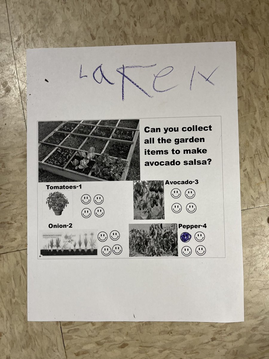 Chicks and Salsa book ✅  
Designing Chicken Bot (Beebot) square foot gardens ✅ 
Coding our chicken bots to pick up ingredients ✅ <a href="/heathermburges2/">Unrivaled</a> <a href="/OGSTEAM_Kinder/">Kinder Oak Grove STEAM Academy</a> <a href="/OGESeagles/">Oak Grove Elementary School</a>