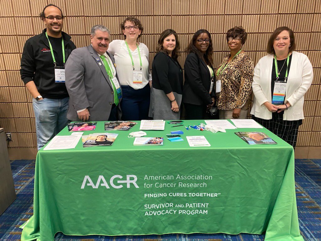 Participants in the Scientist <-> Survivor Program at #AACR2022 are assigned to working groups to tackle a focus topic.  Steph is studying clinical trial structure and Missy is studying cancer complex adaptive systems.  So many awesome connections. #AACRSSP