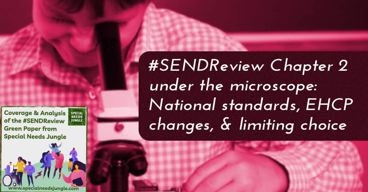 On SNJ Today: @catrionamoore13 inspects Chapter 2 of the #SENDReview #GreenPaper including plans for national SEND standards, EHCP changes, and other legislative 'big ideas'. But how will the DfE improve legal compliance from public bodies? wp.me/p3S8eh-7Jb