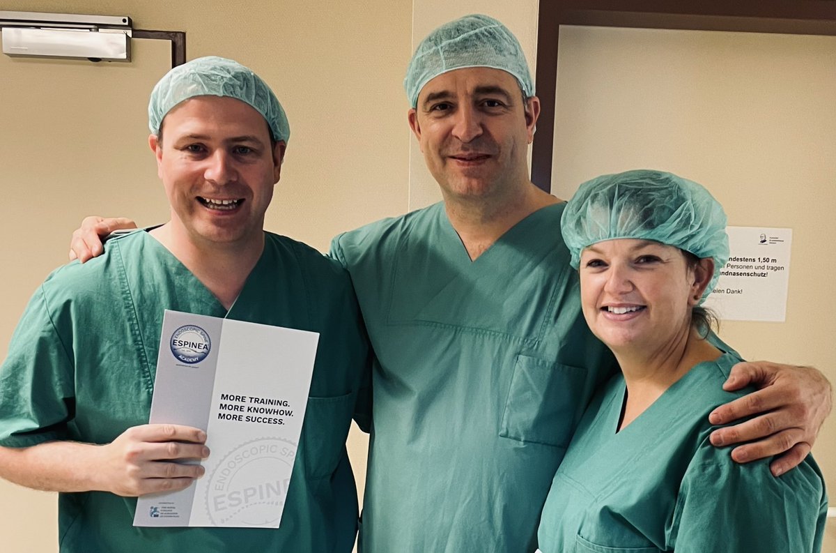 A fantastic visitation with Dr. Ralf Wagner in Frankfurt seeing the incredible potential of Endoscopic Spine Surgery. #endoscopy #endoscopicspine #joimax #spinesurgery