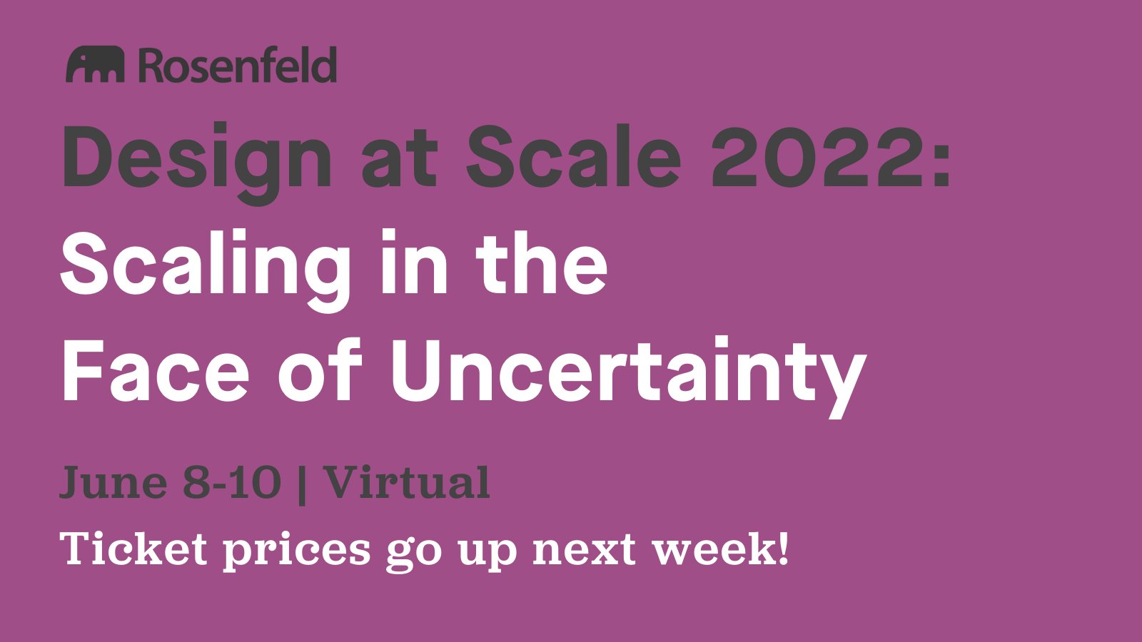 Design at Scale Conference (Design_at_Scale) / Twitter