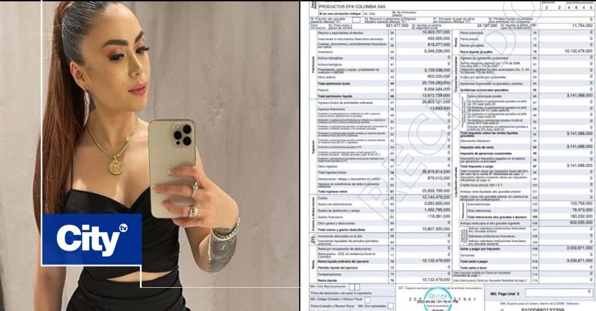 Citytv's tweet photo. 💸 Daneidy Barrera Rojas, conocida en redes sociales como Epa Colombia, criticó de nuevo fuertemente a la DIAN. Dijo que se quedó 'sin un peso' y que no es 'ninguna lavadora'. → https://t.co/PKnfYvXiOG https://t.co/S4uEQKTv5I