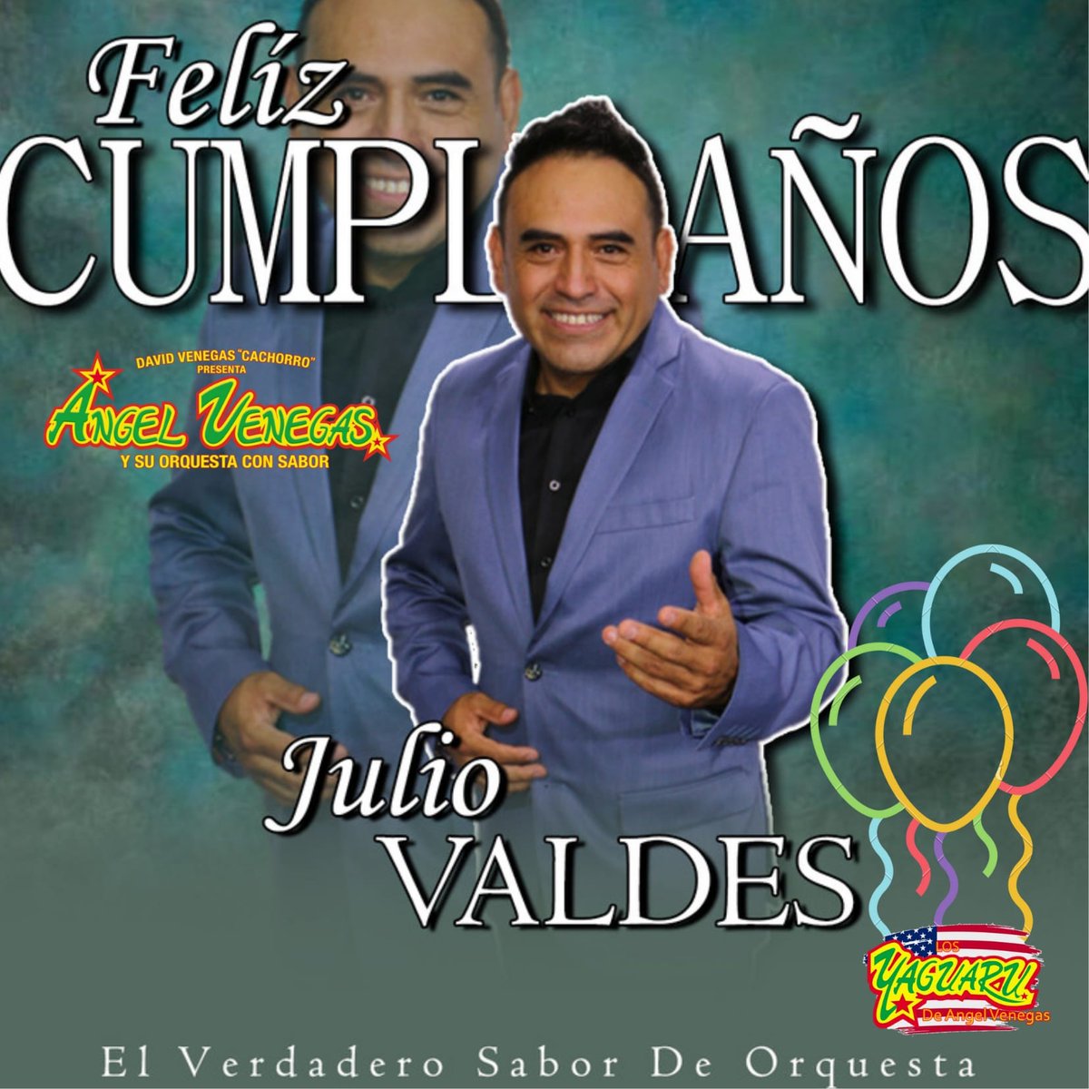 AngelVOrquesta's tweet photo. ¡¡ 𝙁 𝙚 𝙡 𝙞 𝙘 𝙞 𝙩 𝙖 𝙘 𝙞 𝙤 𝙣 𝙚 𝙨 !! a nuestro querido #Jose_Julio_Valdes por su cumpleaños🎉🎊, gracias por formar parte de esta #Dinastía_Venegas.
Angel Venegas Y Su Orquesta Con Sabor  #Dinastia_Venegas #El_Verdadero_Sabor_De_Orquesta https://t.co/RxZ1JWgifu