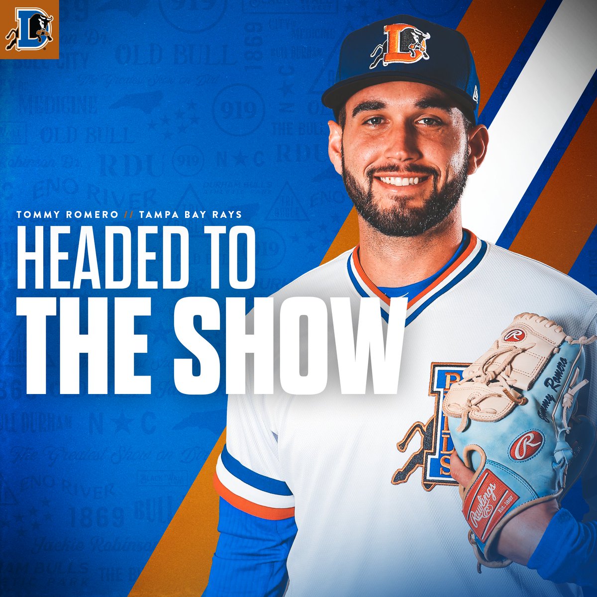 Durham Bulls (@durhambulls) on Twitter photo Big day for us, even bigger day for Tommy Romero, who's headed to The Show & scheduled to make his MLB debut tonight for the Rays!
Congrats <a href="/tommyr55/">Tommy Romero</a> & good luck! Big day for us, even bigger day for Tommy Romero, who's headed to The Show & scheduled to make his MLB debut tonight for the Rays!
Congrats <a href="/tommyr55/">Tommy Romero</a> & good luck!