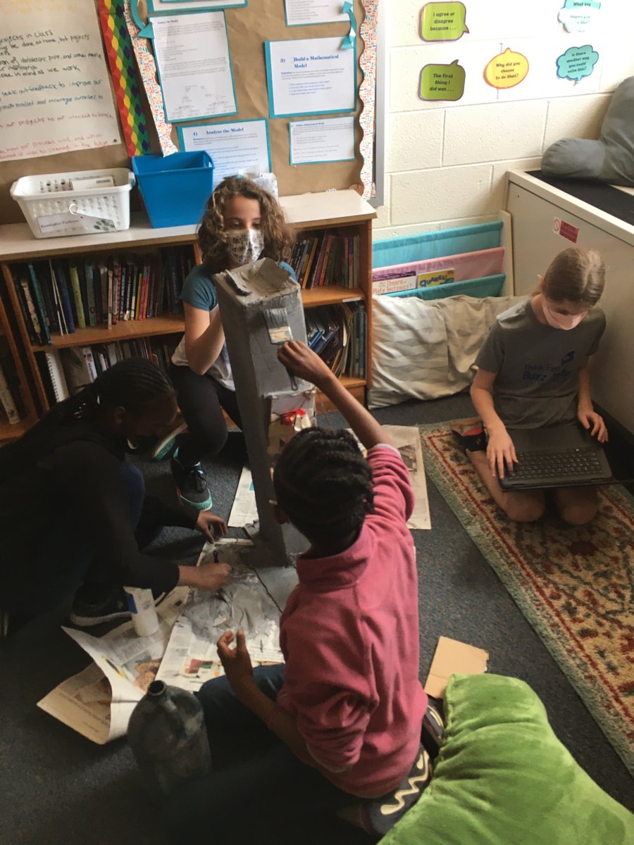 Hard at work on our sound devices! We have been eagerly awaiting project days and are making the most out of it.