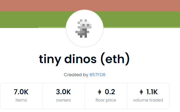 FlurETH's tweet photo. tiny dinos 0.2 eth floor ✅ https://t.co/rsECJKSdUo