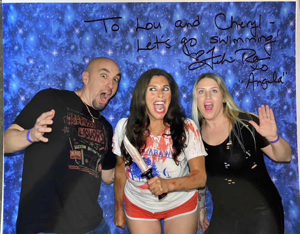Buffalou11's tweet photo. @Felissa_Rose is freaking amazing. We had had a great time talking and laughing with her @njhorrorcon   Such a great weekend!!! And Sleepaway  camp definitely doesn’t get the credit it deserves it’s a masterpiece! https://t.co/oR08xyTrQw