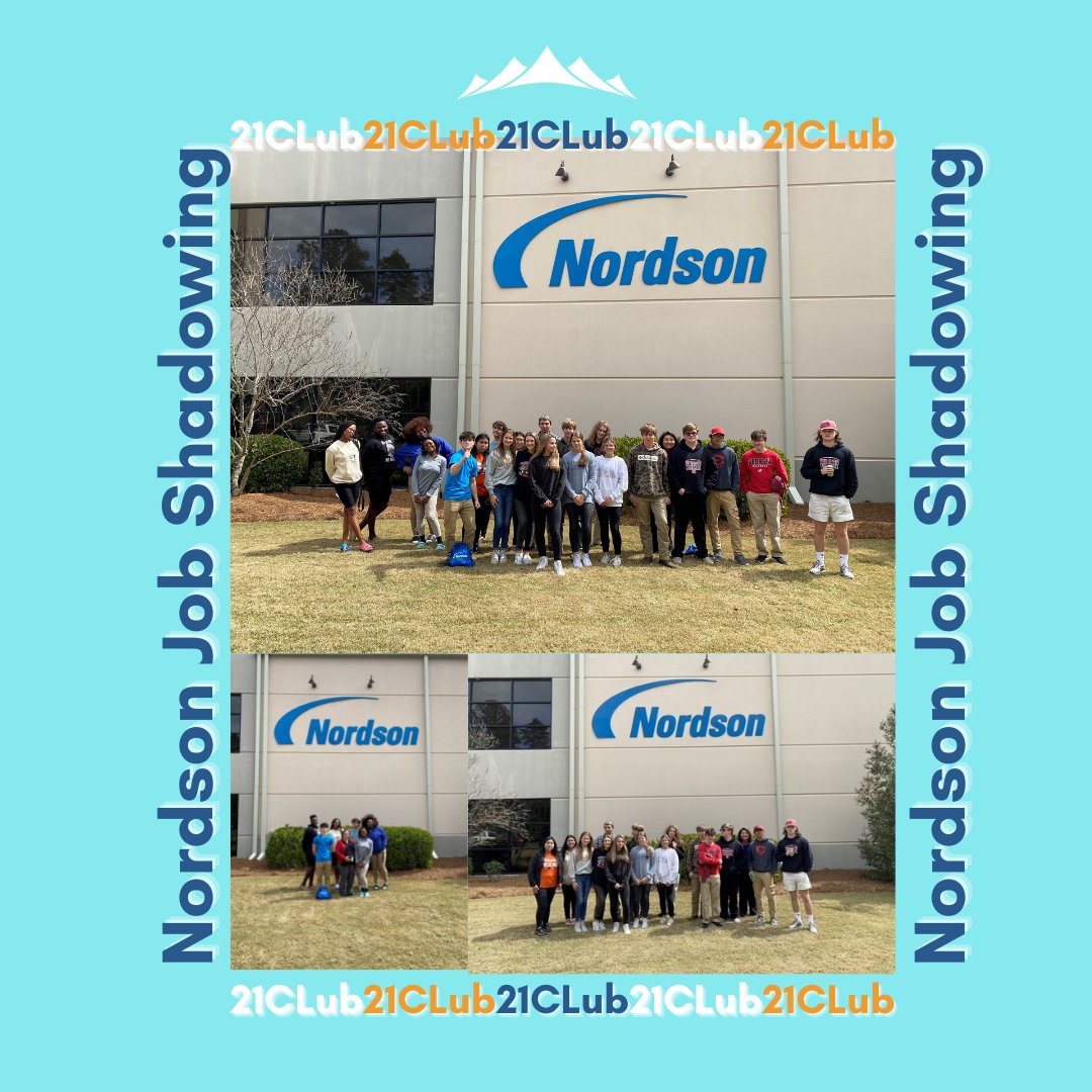 Last month, two of our 21CLubs spent the day with <a href="/Nordson_Corp/">Nordson_Corp</a> for a tour of their building and a day of job shadowing. Students from Emanuel County Institute and <a href="/SwainsboroTiger/">Swainsboro Tigers</a> learned from employees across their operations. Thank you Nordson for supporting youth leadership!