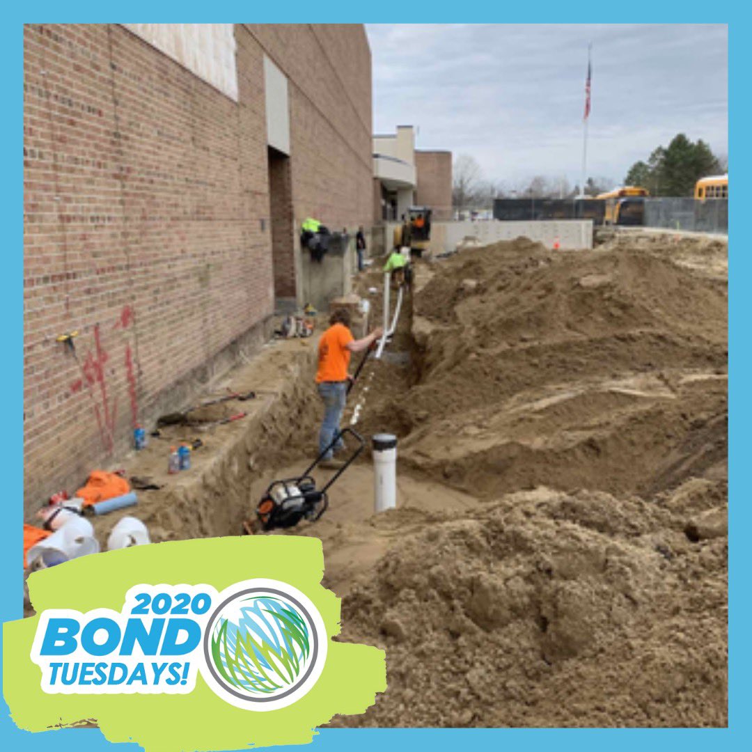 PCCS_Official's tweet photo. Our performing arts students have so much to look forward to, as the 2020 Bond work on the new Salem Auditorium continues with building the underground utilities! #2020Bond #ThanksPCCSCommunity #PCCSCreatingtheFuture
#LearnPrepareThrive https://t.co/1UZJr7Hn1b