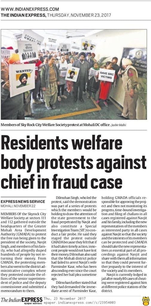 PuneetGutt's tweet photo. @AAPPunjab #SkyRockCity
Reqst help frm Govt.for our plot/refund money - Land Fraud with Retired &amp; Inocent Public
Loopholes GMADA Policy
SKY ROCK CITY SOCIETY PB/2831/2010 LOOTED Buyers https://t.co/cDlsSY6Cdk
