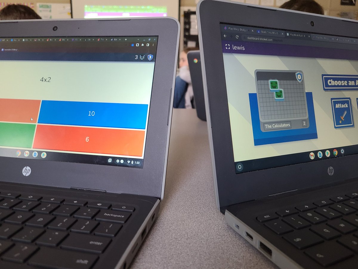 JenniferODrisc9's tweet photo. Third graders collaborated to make a Blooket for Mental Math this afternoon. A bit of friendly competition 😅 #gamification #edtech @CBVRCE_NS @BAcacemy https://t.co/ttdRdi3JoH