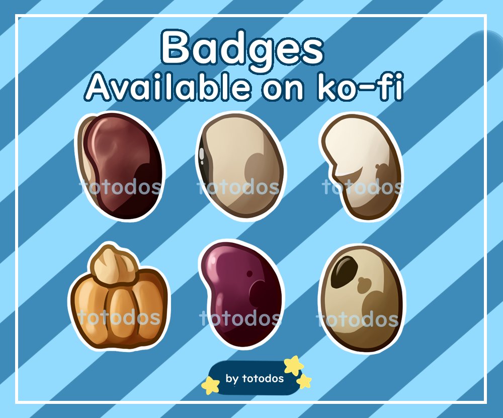 totodo_s's tweet photo. I'm opening a ko-fi store! \o/ I'll be adding to it as frequently as I can with stuff :3 I have lots of ideas!
To start, I have these twitch bit or sub badge sets for $11/set!

My link is ⭐️https://t.co/pZSnzRo4cx⭐️if you wanna take a peek 🙏
#emoteartist https://t.co/qCebVK9Xw5