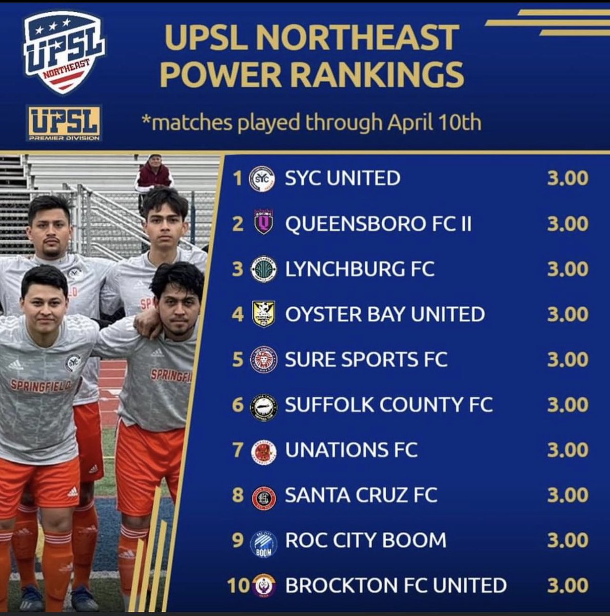 The SYC United <a href="/UPSLsoccer/">UPSL</a> team is on 🔥
#WeAreSpringfield 🟧🟦