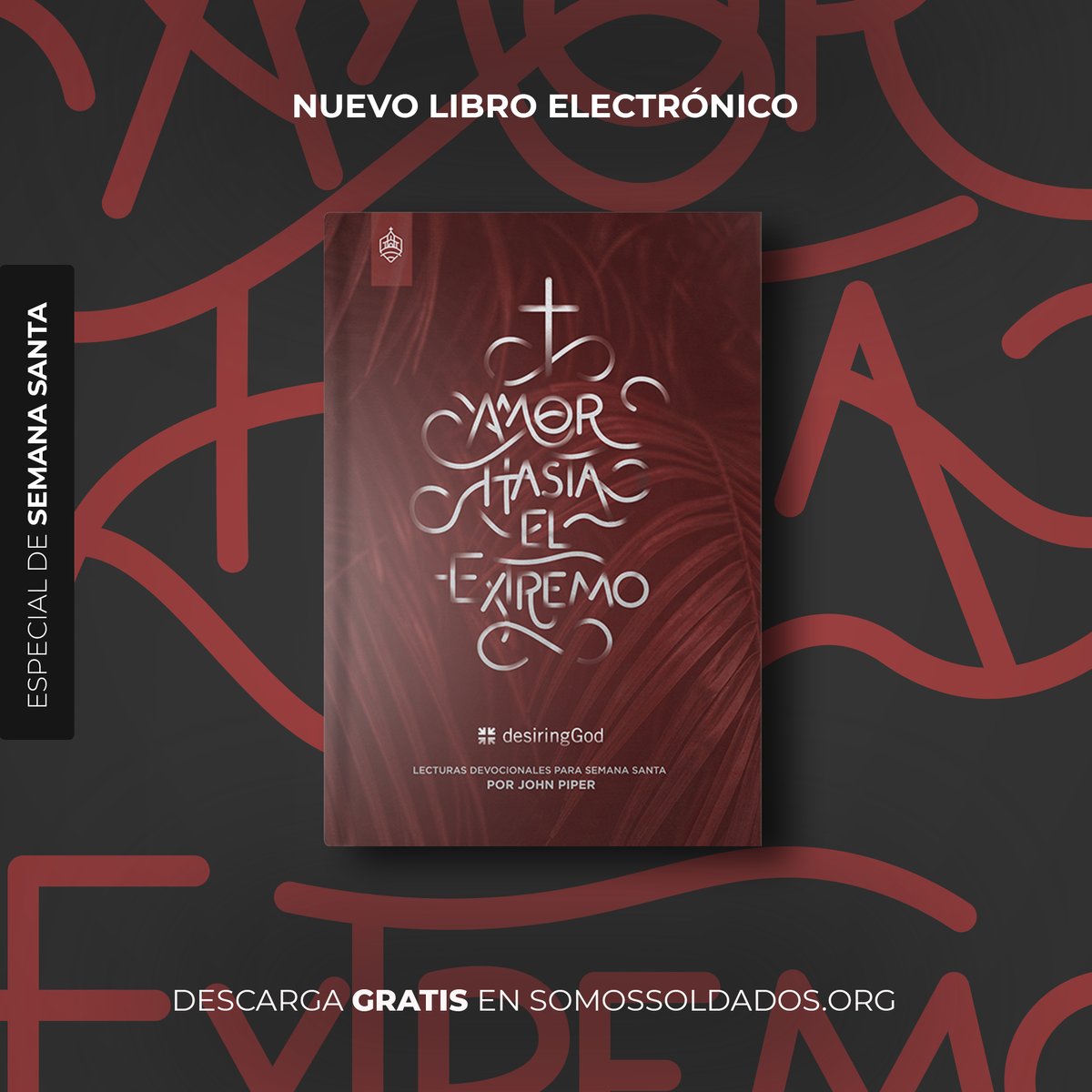 volvamosevg's tweet photo. ¡Ya disponible!
Descarga GRATIS el nuevo ebook del pastor John Piper: «Devocional de Semana Santa».

Jesús murió voluntariamente por sus  amigos y soportó grados inimaginables de sufrimiento Amor hasta el extremo para hacerlo.

https://t.co/4x1VS2DJR4 https://t.co/SXq1S7kR4r