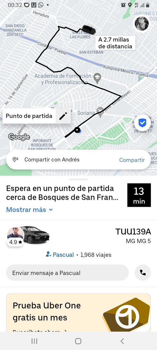 malkesten's tweet photo. @Uber_Support que hubo con este conductor? Me dice que se le ponchó la llanta y sin embargo seguía dando vueltas para que yo cancelara. Que pésimo servicio se ha vuelto. https://t.co/IuTPn6uwhC