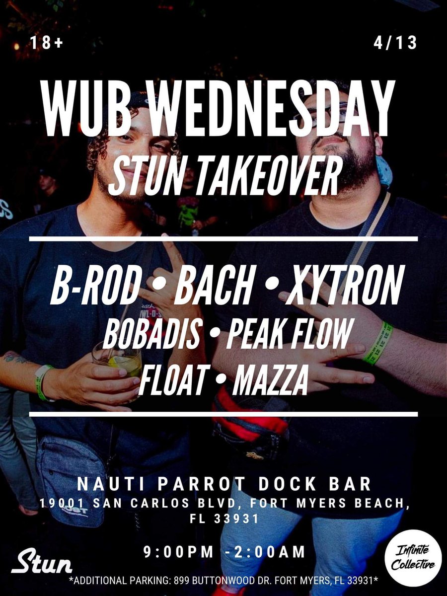 Xytrondub's tweet image. Stun take over tomorrow In Fort Myers!! This will be my Debut show here so gonna bring extra heat for this one 🔥. Playing 11:45 - 12:45