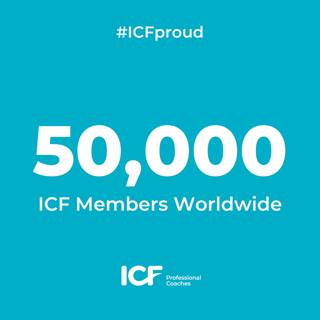 ICFHQ's tweet photo. Did you know there are 50,00 ICF members worldwide? Don't forget to renew your ICF Membership. Thank you for being a valued member of the ICF community, and helping to empower the world through coaching! https://t.co/LYXnQhHaTs

#ICFmembers #ICFCoaches #ICFstrong https://t.co/Fit320l7ia