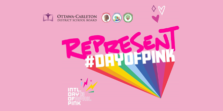 Reminder: Tomorrow is International #DayOfPink! Students, staff, and community members are welcome to wear pink to stand against homophobia, biphobia, transphobia, and all forms of bullying.