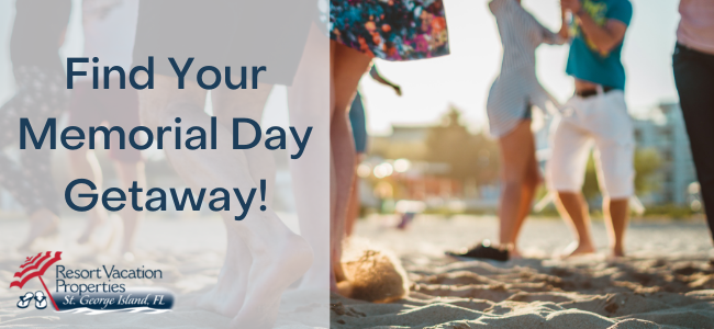 Summer is the best time of year to hit the road and spend some time away from home! As Memorial Day approaches, explore the vacation homes of Resort Vacation Properties and pick out one of the many houses that perfectly suit summer getaways! 
#memorialday #stgeorgeislandFL  😎