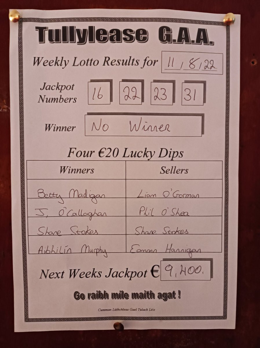 Tullylease GAA (@tullylease_gaa) on Twitter photo 