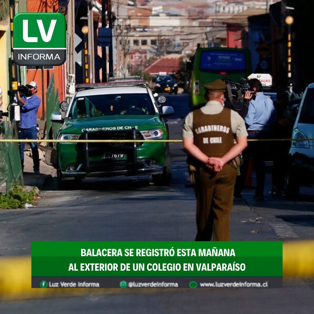 LuzVerdeInforma's tweet photo. 🟢 Dos personas resultaron heridas tras una balacera registrada esta mañana en el exterior del colegio Leonardo Murialdo, ubicado en Santa Justina con Aquiles, en #Valparaiso 🟢 https://t.co/Vv5Tme3wru