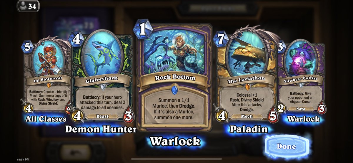 Nevar_SSS's tweet photo. @PlayHearthstone #sunkencity had some luck https://t.co/mbpYrMmLkk